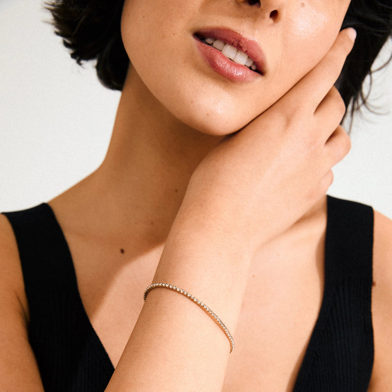 Pilgrim Arash Crystal Bracelet Gold-plated on model