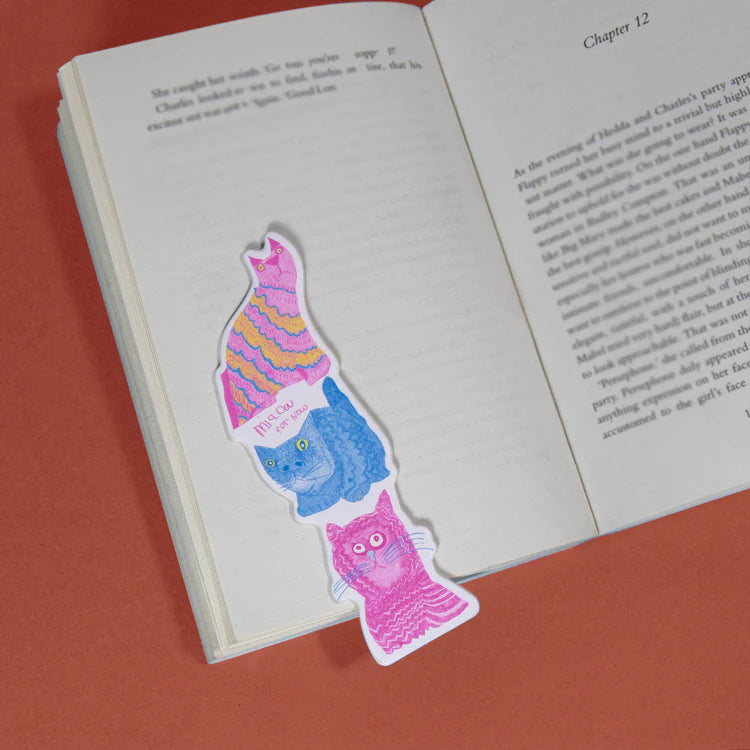 Arthouse Miaow For Now Bookmark IN BOOK