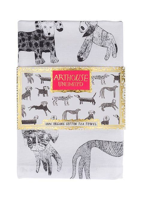 Arthouse Dogalicious, 100% Organic Cotton Tea Towel