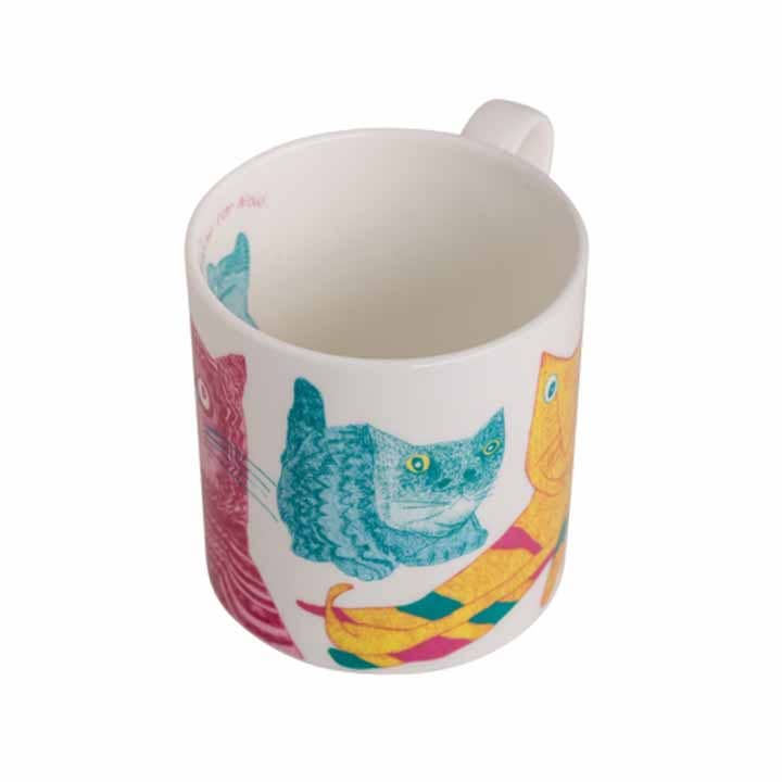 Arthouse Miaow For Now, Fine Bone China Cat Mug 2