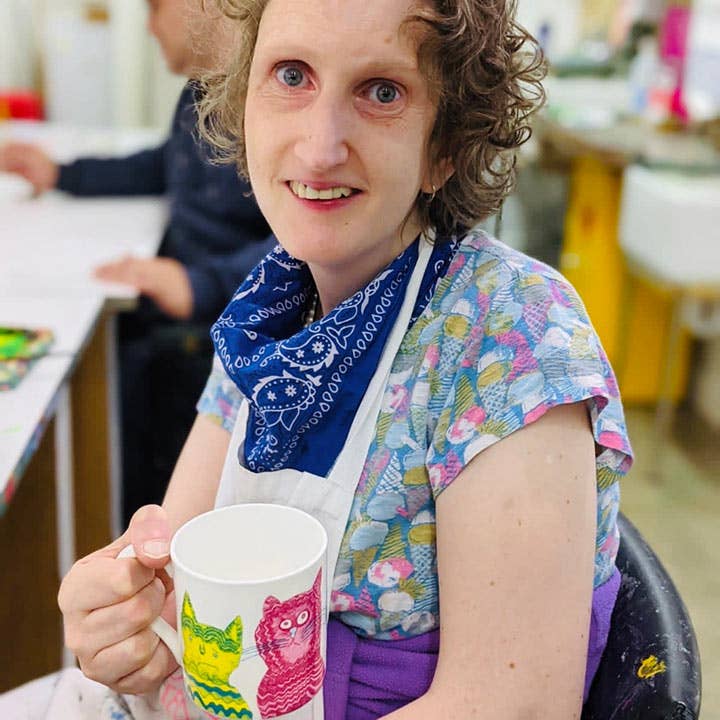 Arthouse Miaow For Now, Fine Bone China Cat Mug 3