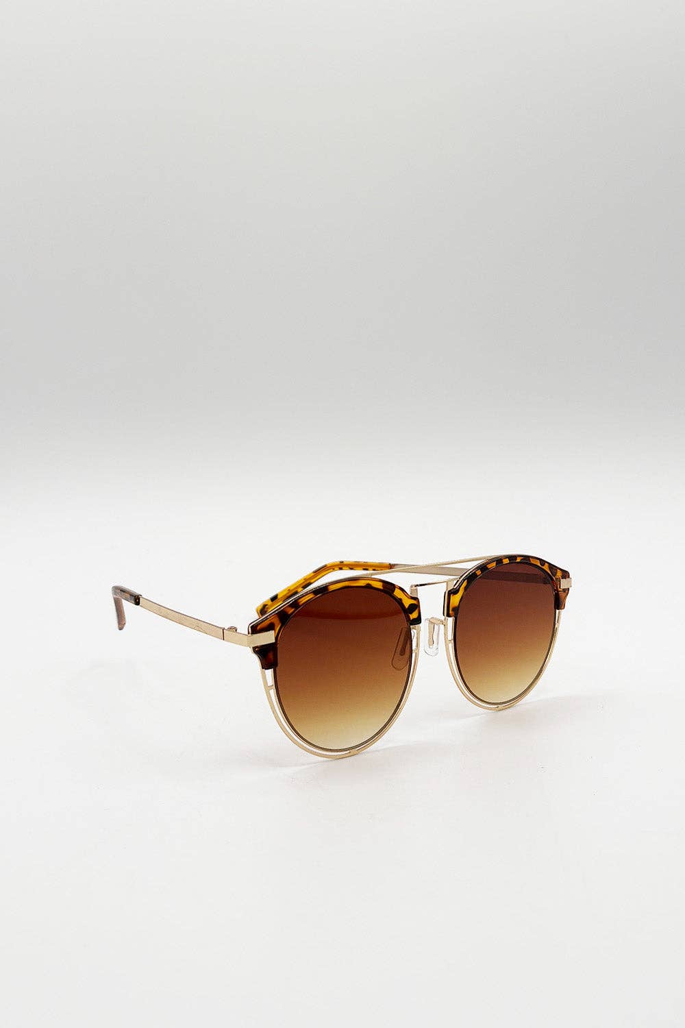 Brown Tortoiseshell Sunglasses with Brown Revo Lenses side 2