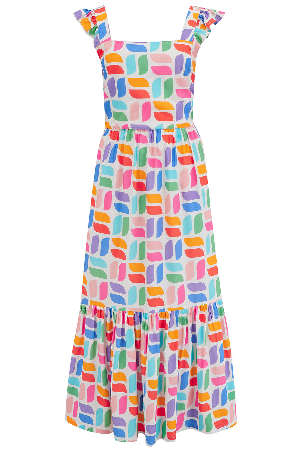 Sugarhill Estelle Shirred Midi Dress