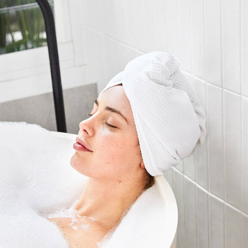 Dock & Bay Hair Wraps - Crystal White in bath
