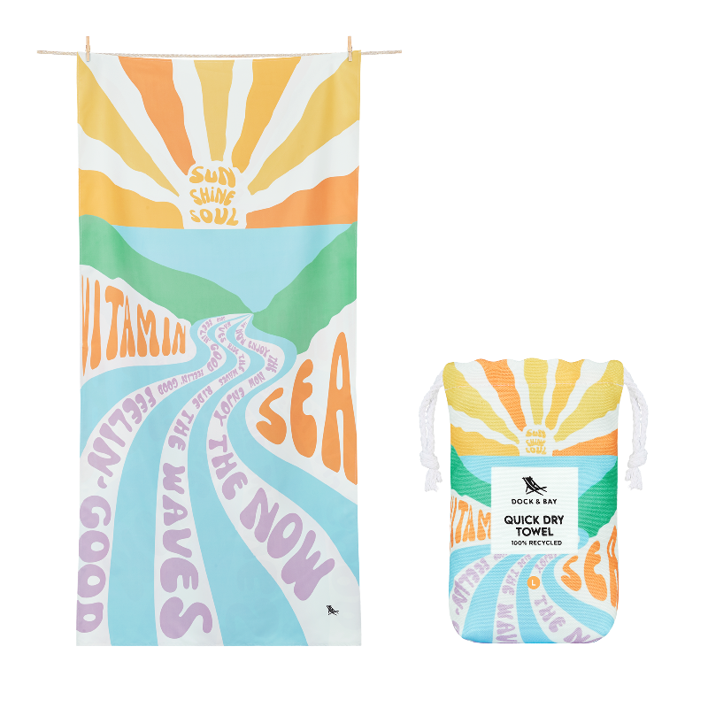 Dock & Bay Quick Dry Towels - Vitamin Sea Large (160 x 90cm)