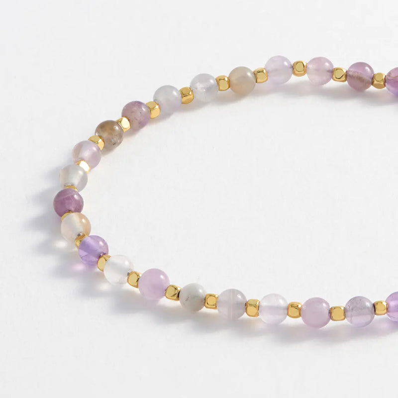 Estella Bartlett Gemstone Amelia Bracelet Amethyst close up
