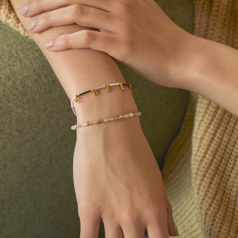 Estella Bartlett Gemstone Amelia Bracelet Amethyst on model