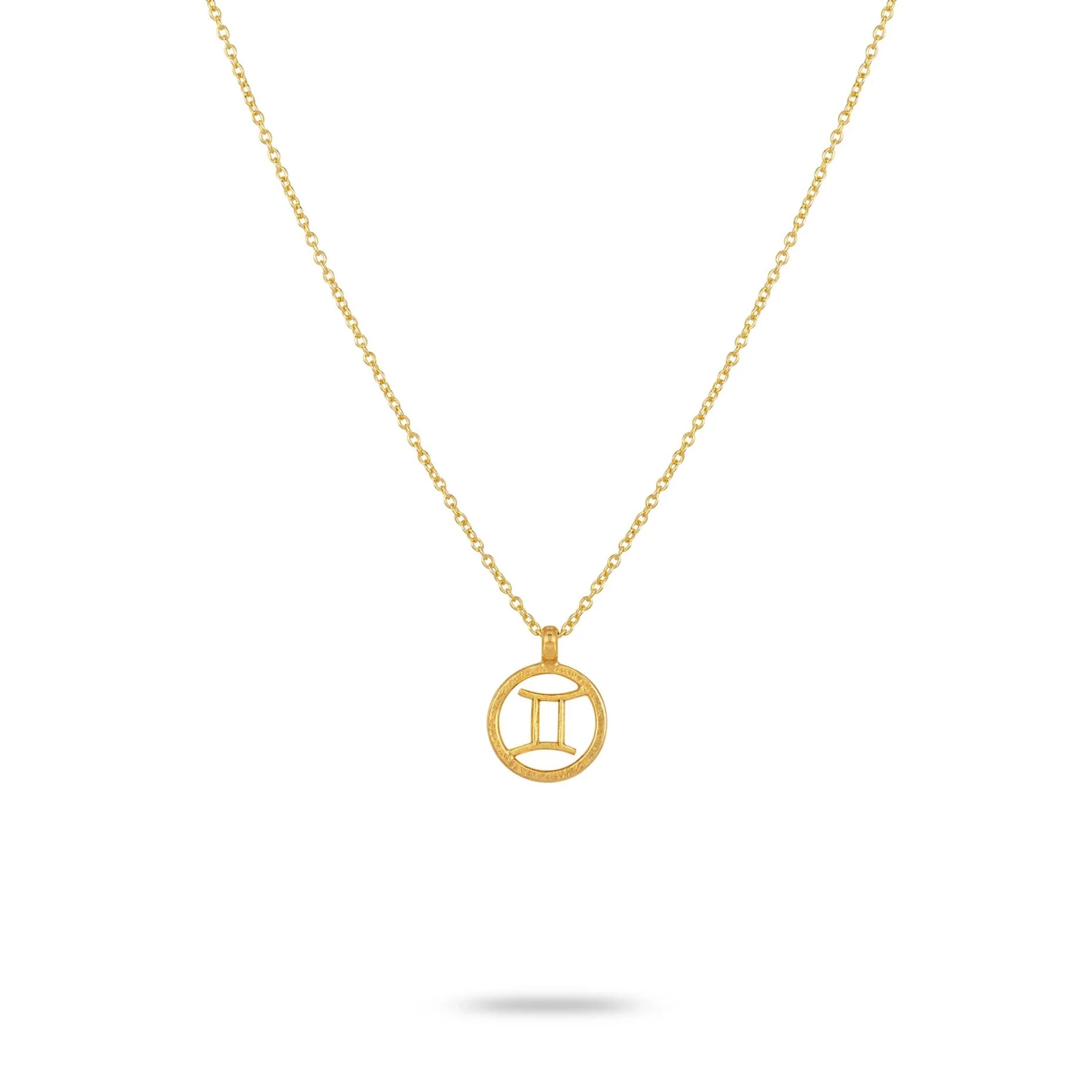 Gemini necklace in gold