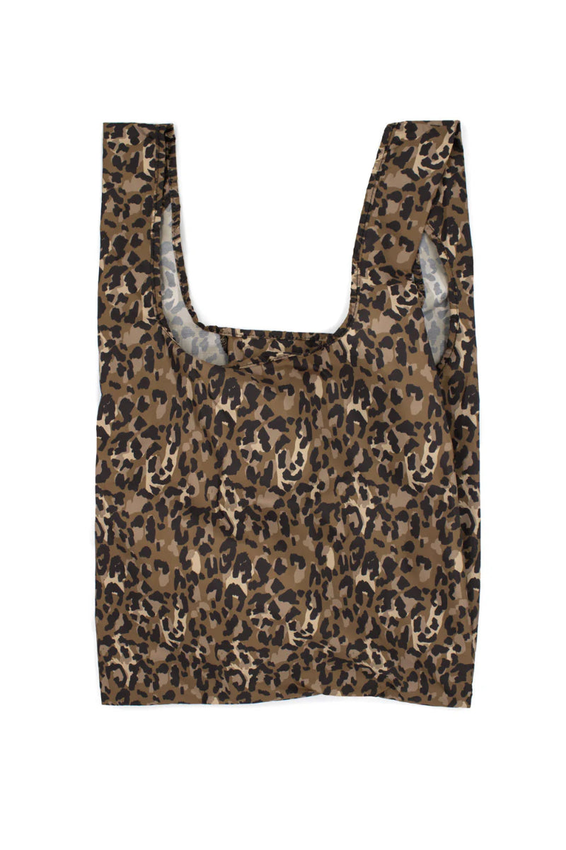 ind Bag Reusable Shopper - Leopard on a white background