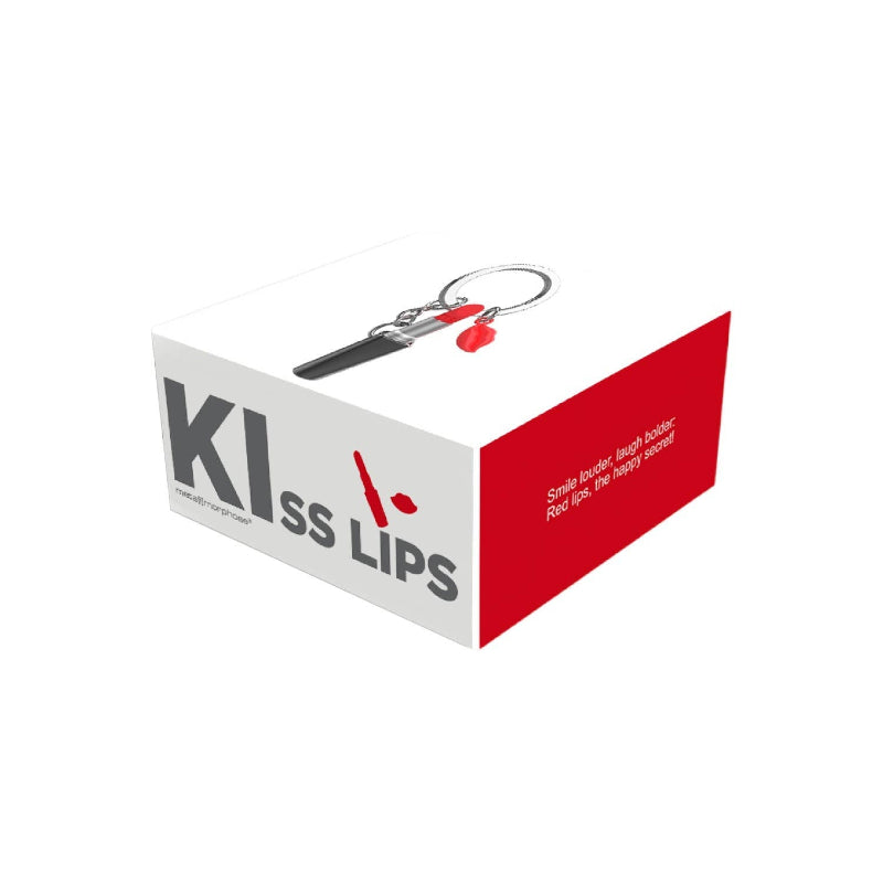 Keychain with 'Kiss Lips' branding on a white background