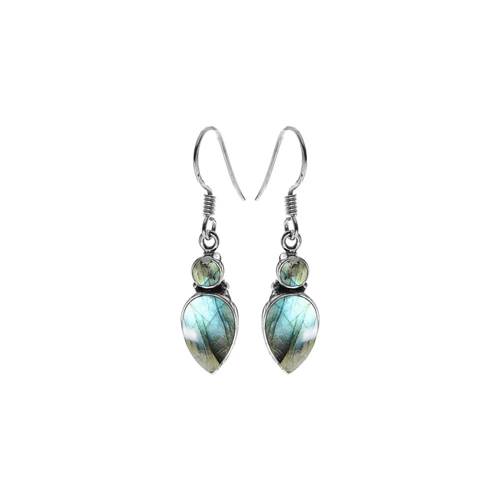Samira Labradorite 2 Gemstone Earrings