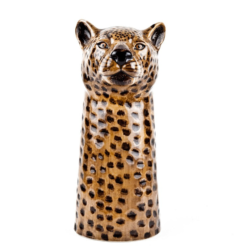 Leopard flower vase