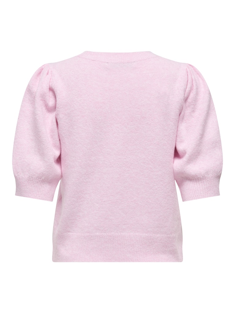 Only Rica 2/4 sleeve Knit Pullover-Pink-A-Boo on a white background