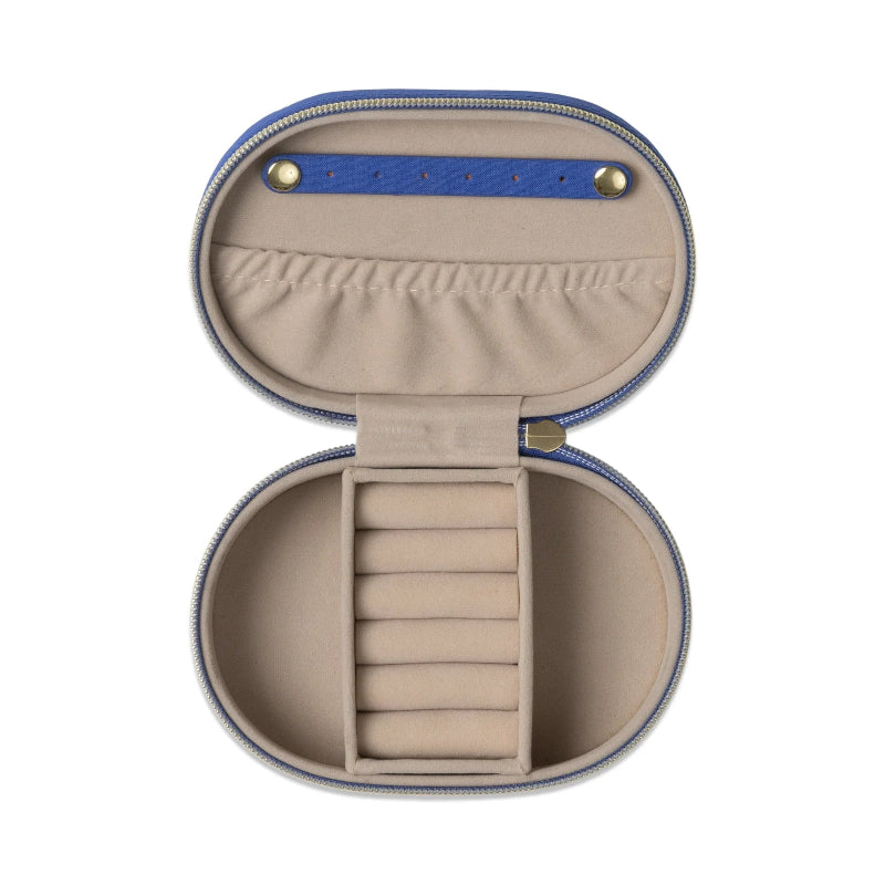 Oval Jewellery Case - Starry Eyed inside