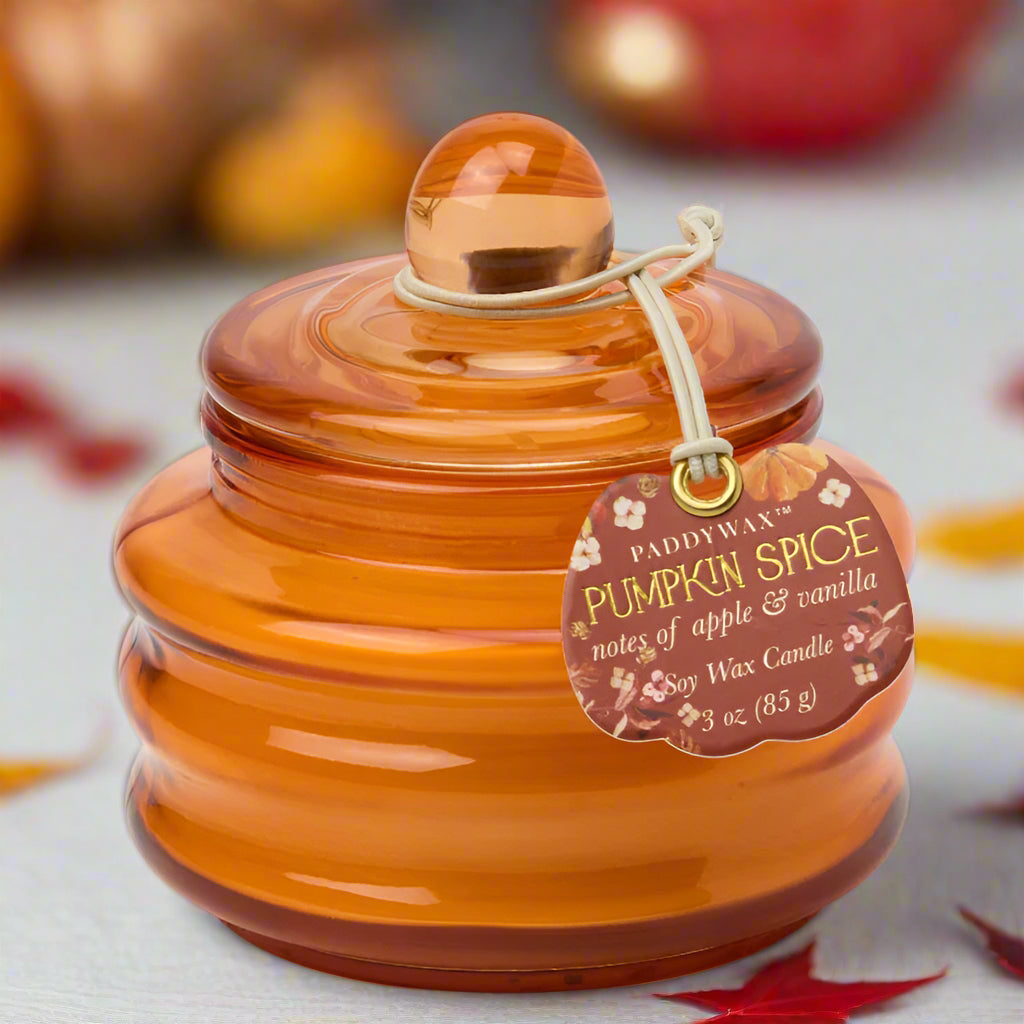 Beam Orange Glass Candle - Pumpkin Spice