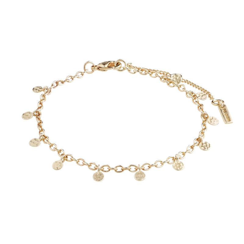 Pilgrim Panna Coin Bracelet Gold-plated