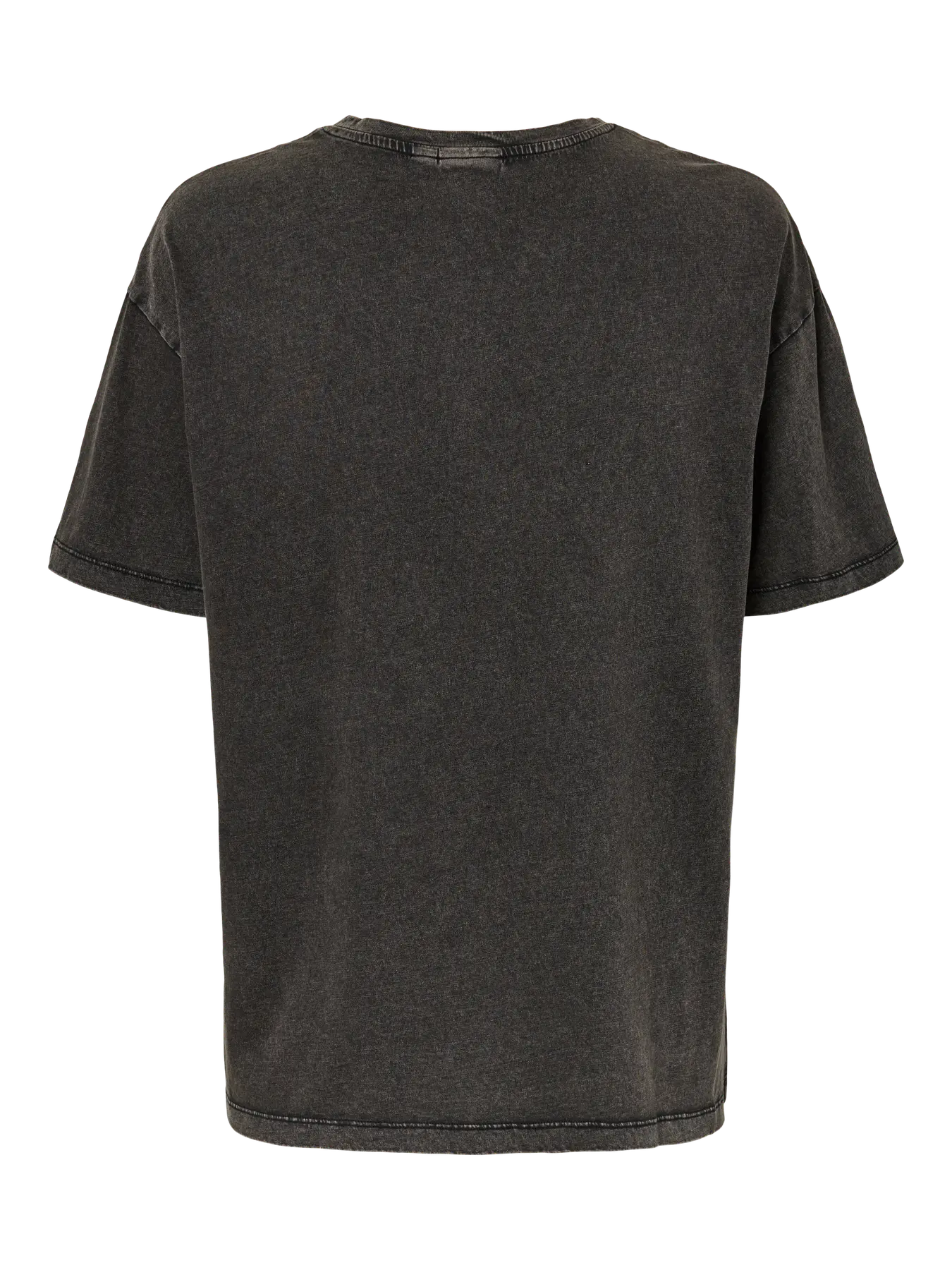 Black t-shirt on a white background