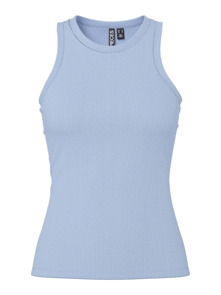 Pieces Ruka Boxer Tank Cashmere Blue front