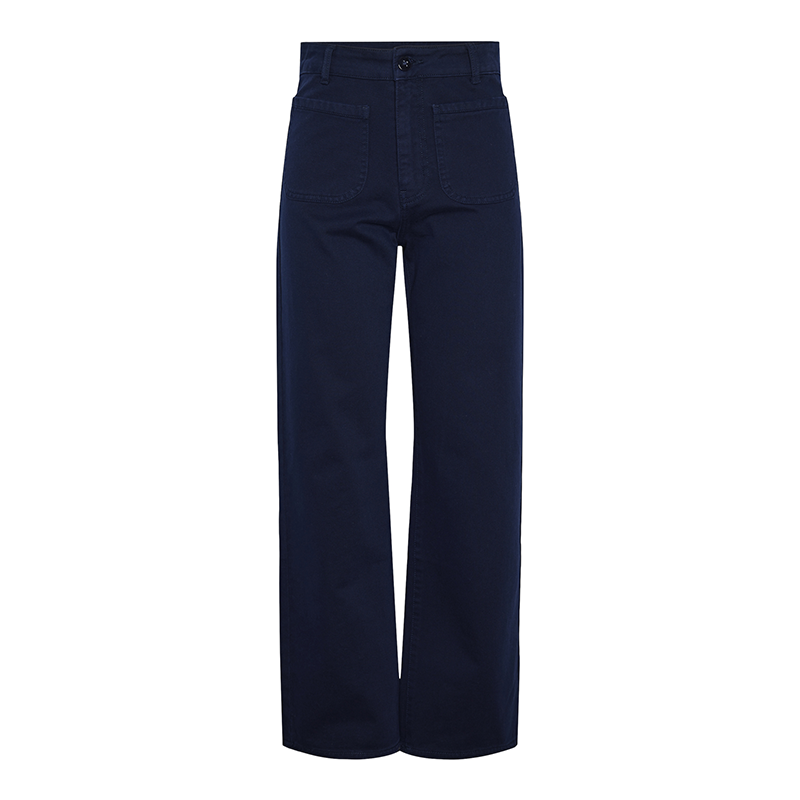 PIECES MAUD HIGH WAISTE STRAIGHT JEANS WITH PATCH POCKETS