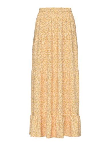 Pieces Nya Maxi Skirt Sunset Gold