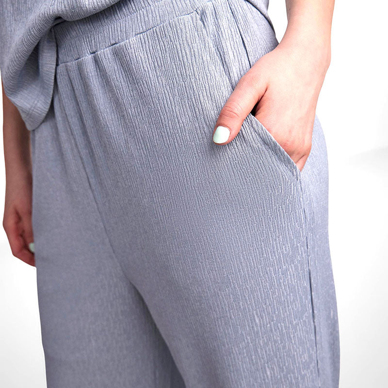 Pieces Jules trousers grey with pocket