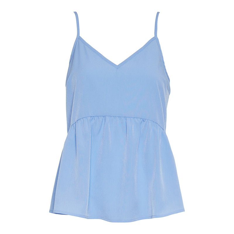 Pieces Sade sun top in blue