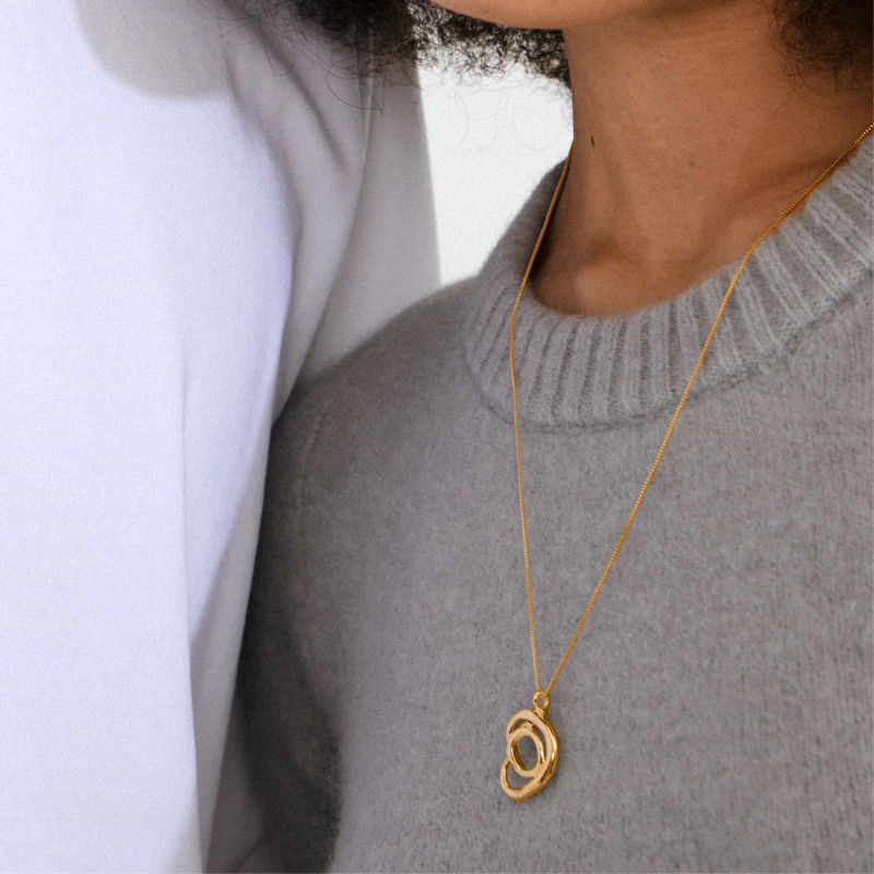 Pilgrim Diego Necklace Gold-plated