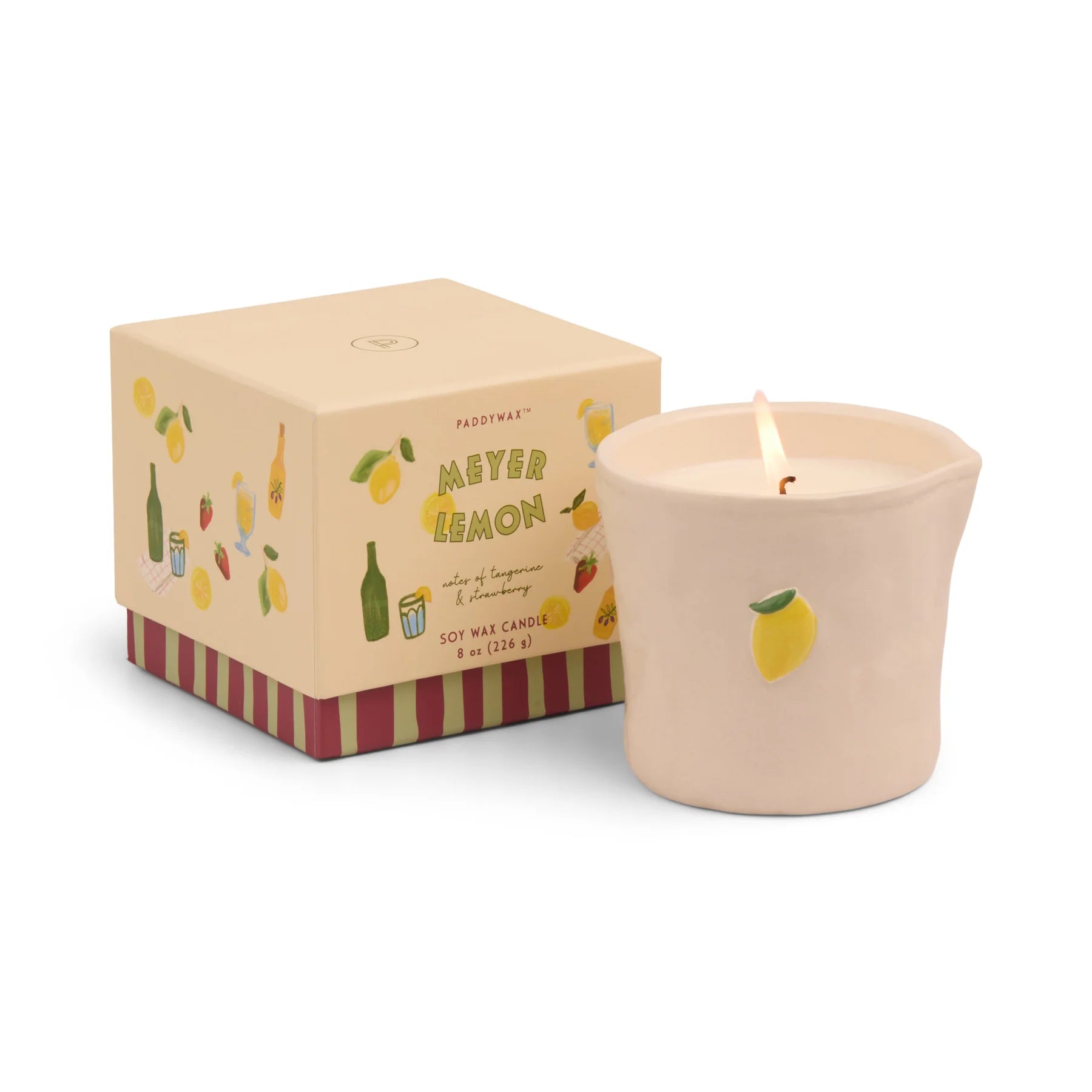Bistro Lemon Scentd Candle boxed