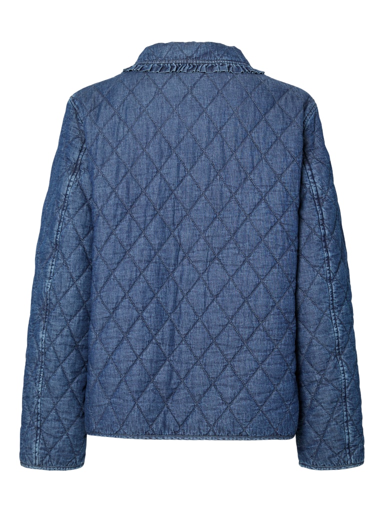 Pieces Aura Short Quilt Jacket on a white background