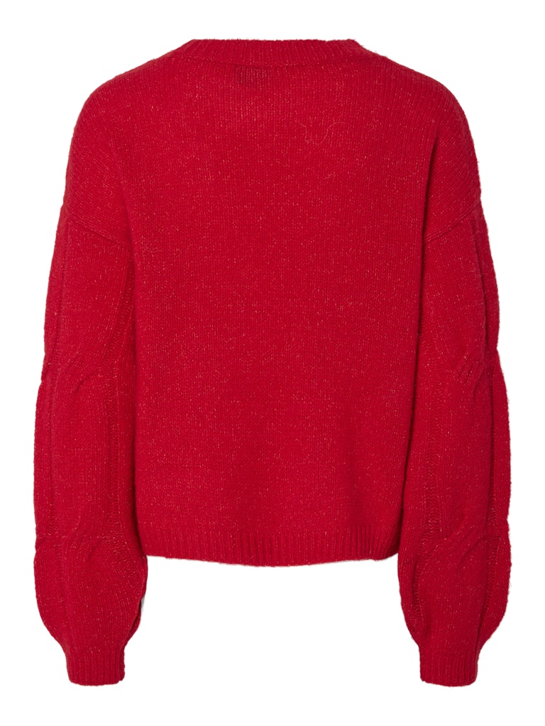 Red sweater on a white background