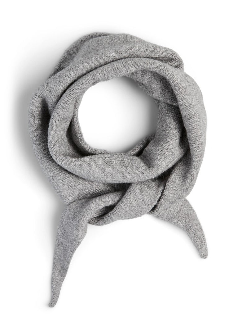 Pieces Komma Triangle Scarf Grey