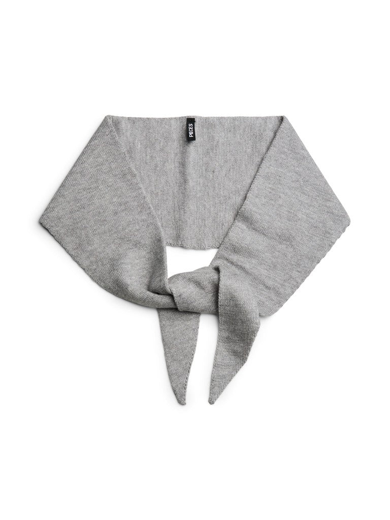 Pieces Komma Triangle Scarf Grey