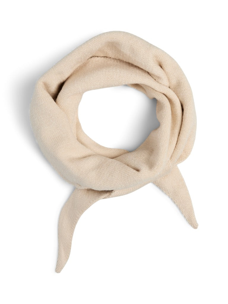 Pieces Komma Triangle Scarf Whitecap