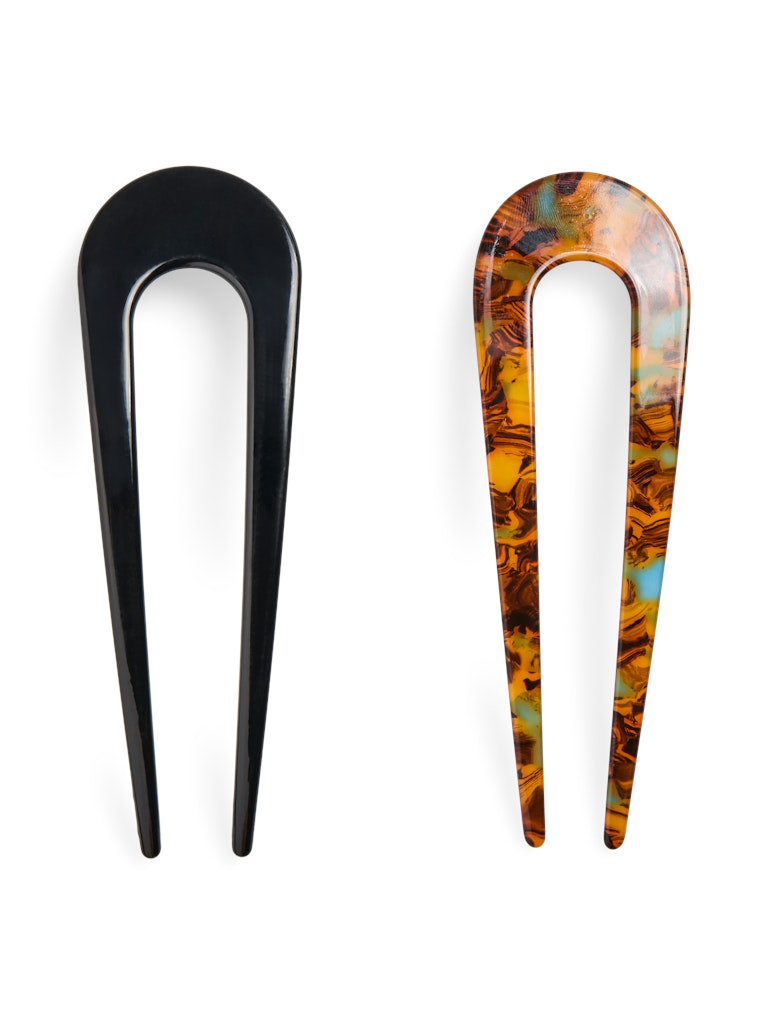 Pieces Odalis Hairpin 2-Pack Black/Turtle