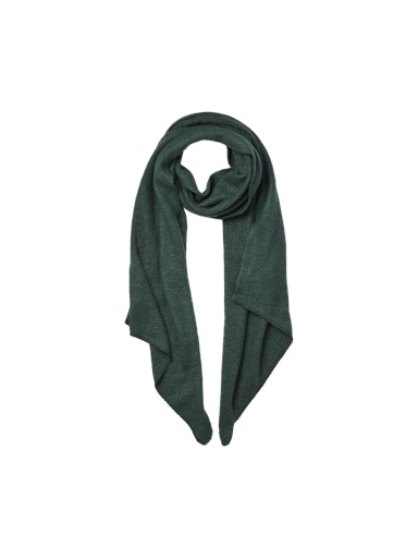 Green scarf on a white background
