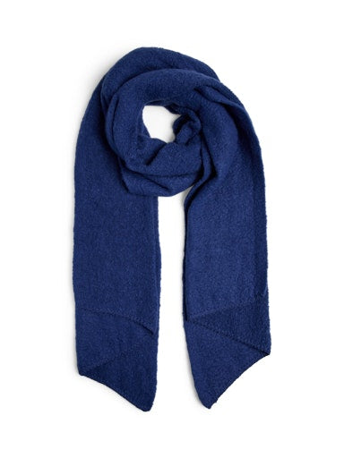 Blue scarf on a white background