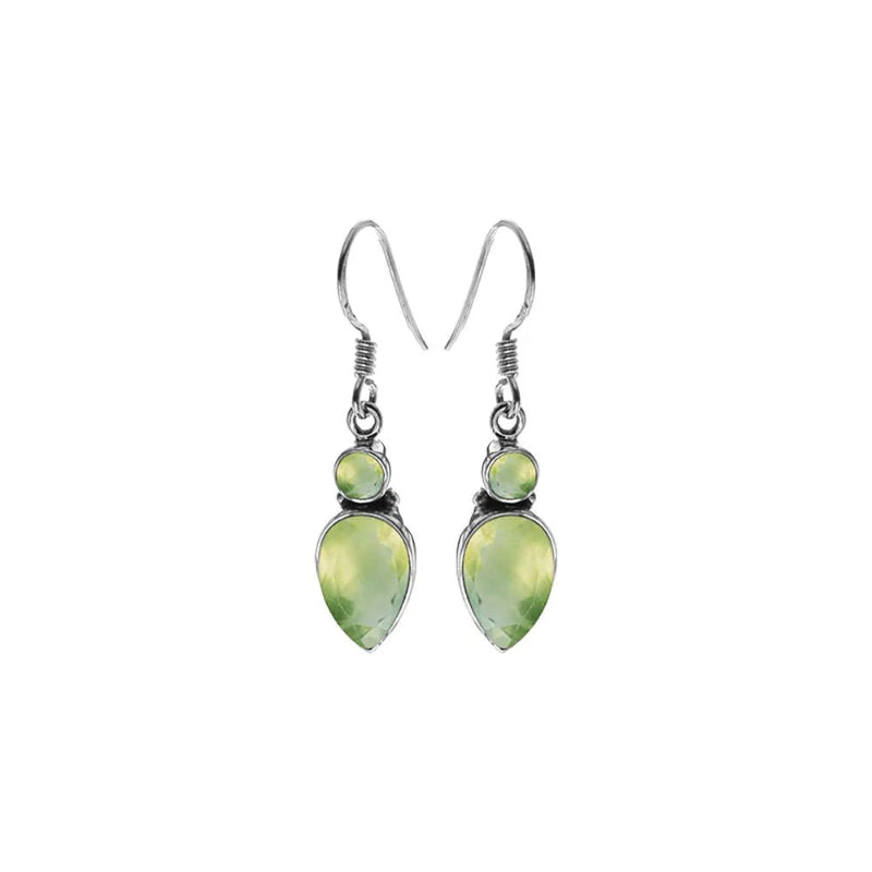 prehnite earrins