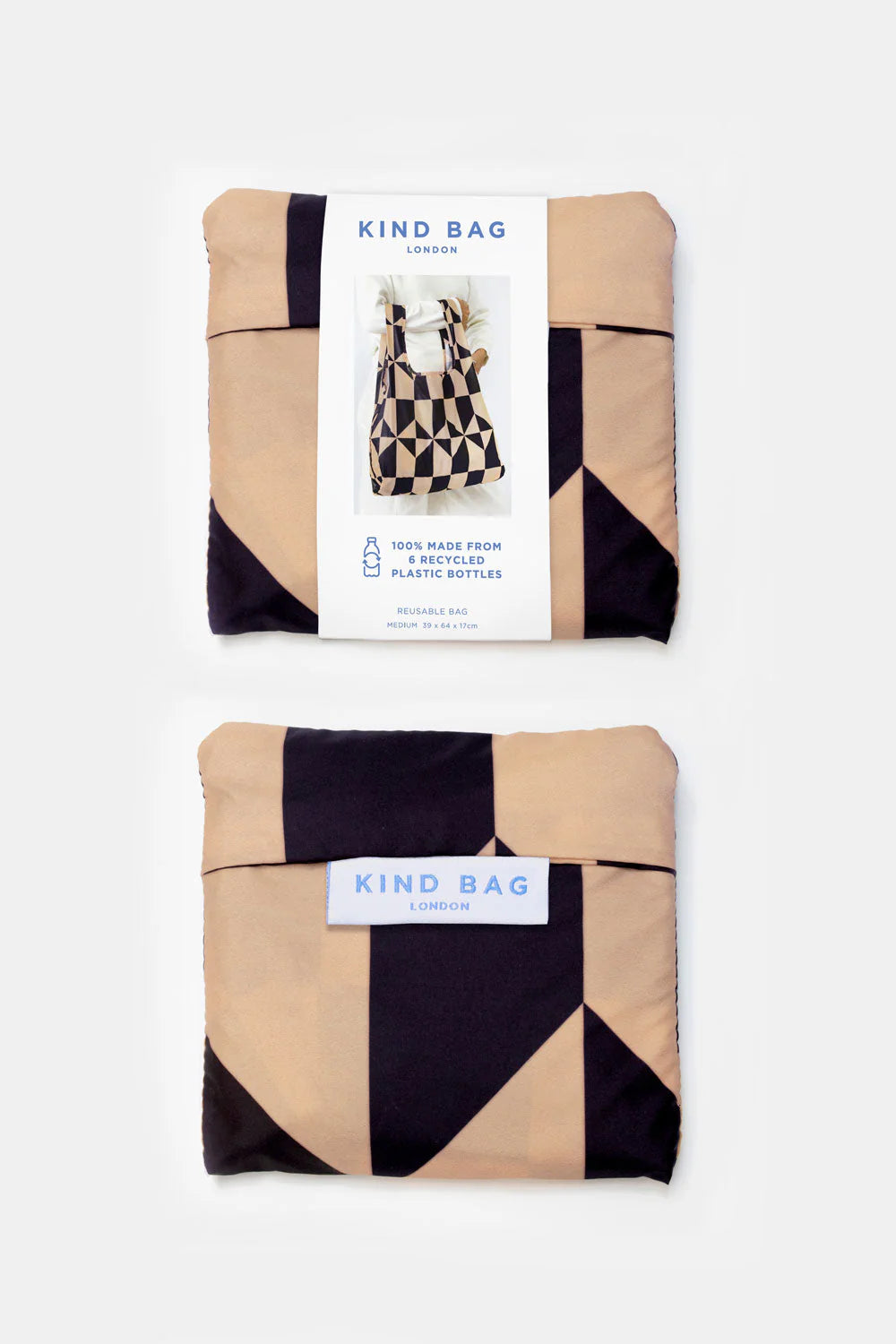 Kind Bag Coffee Reusable Shopper on folding bag