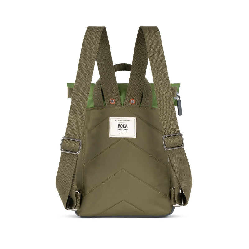 Roka Backpack Canfield B Small Military with visible brand label on a white background