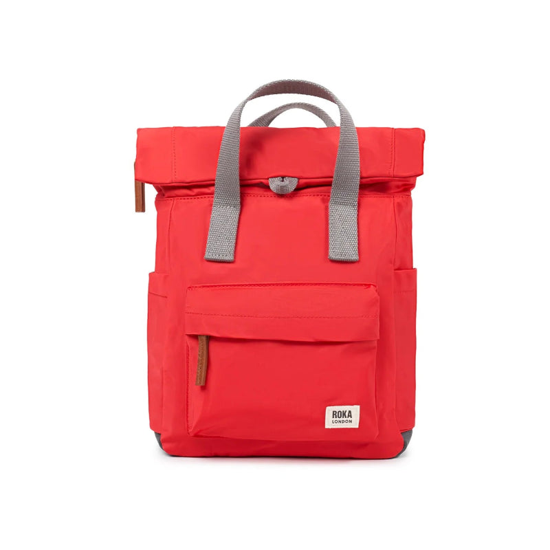 roka canfield b small back pack in chilli oil red