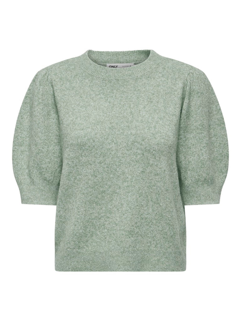Rica 2/4 sleeve Knit Pullover-Chinois Green