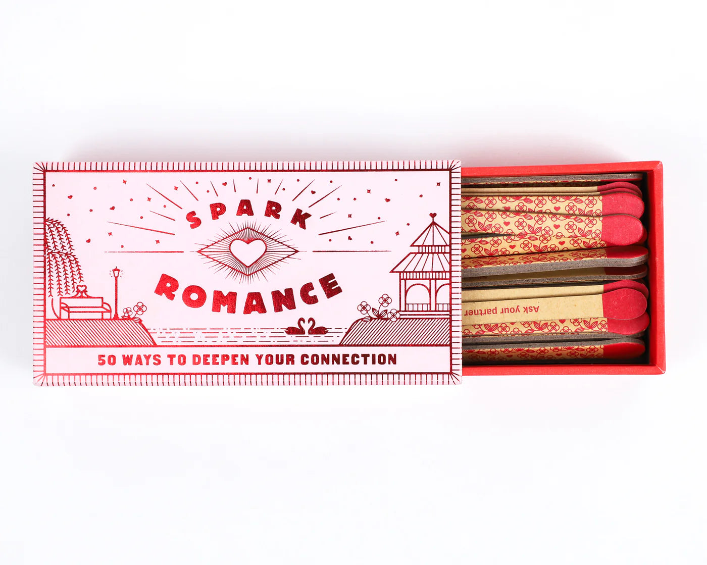 Spark Romance - 50 Ways to Deepen Your Connection Faux Matchsticks valentines gift