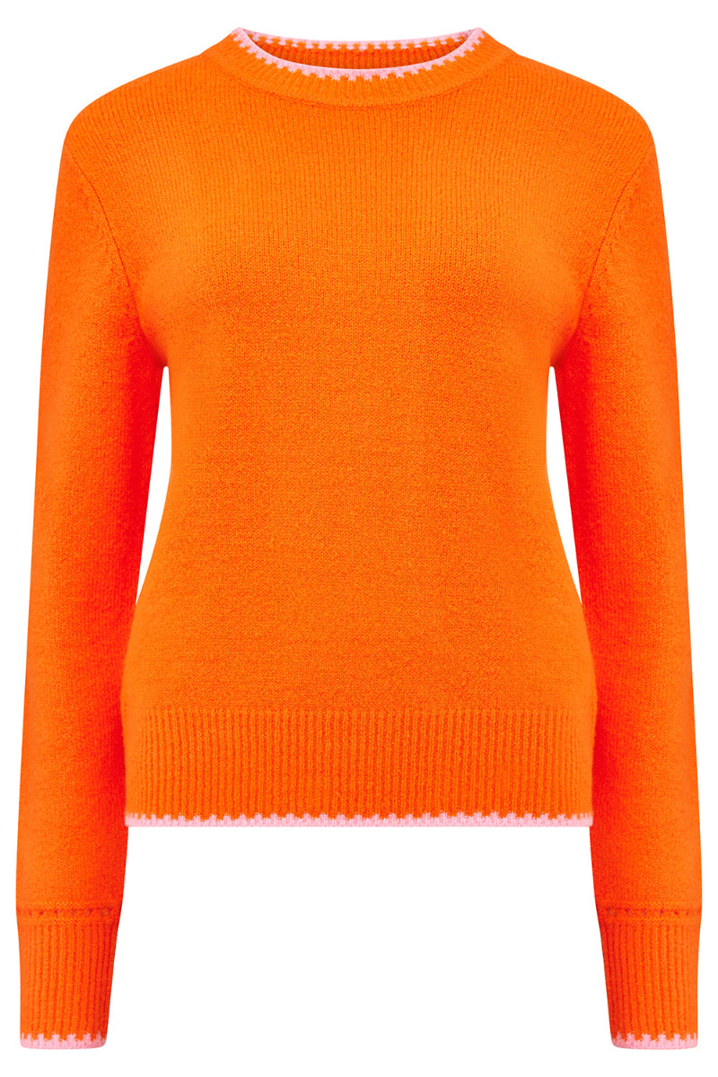 Sugarhill Helena Jumper-Orange/Pink Tipping