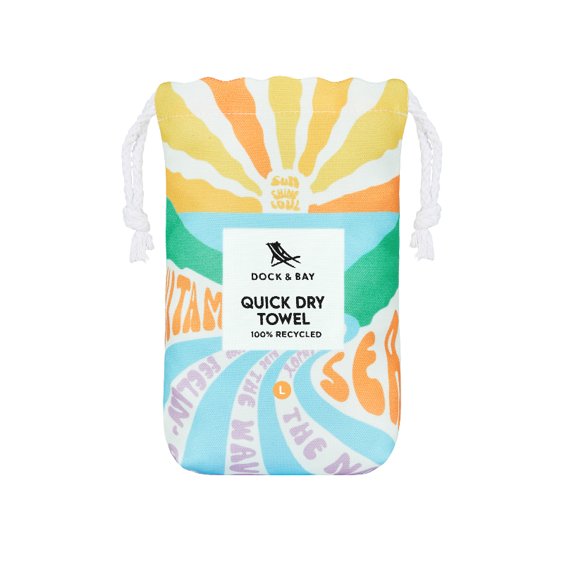 dock and bay quick dry towel in bag vitamin sea