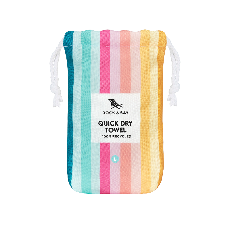 Dock & Bay Quick Dry Towels - Coastal Candy Large bag