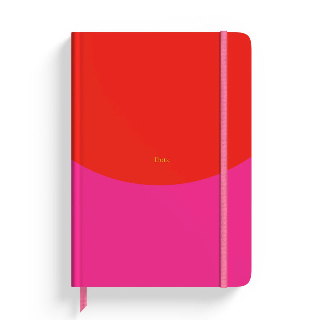 YOP & TOM DOTTED NOTEBOOK WITH RED AND PINK COVER