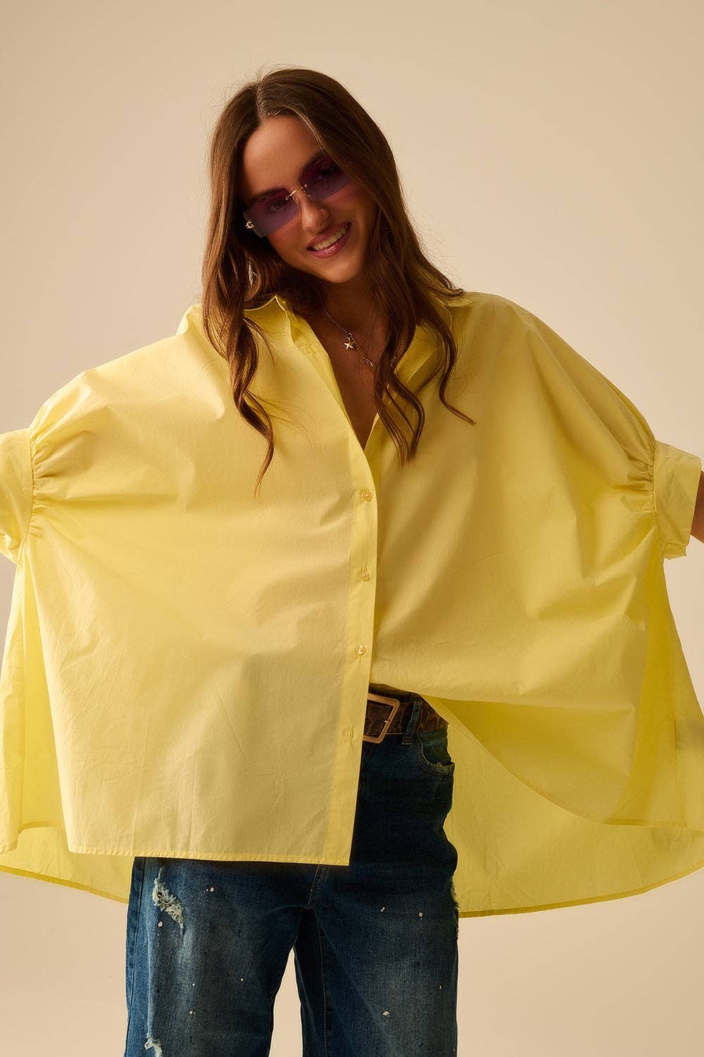 Yellow Oversized Blouse