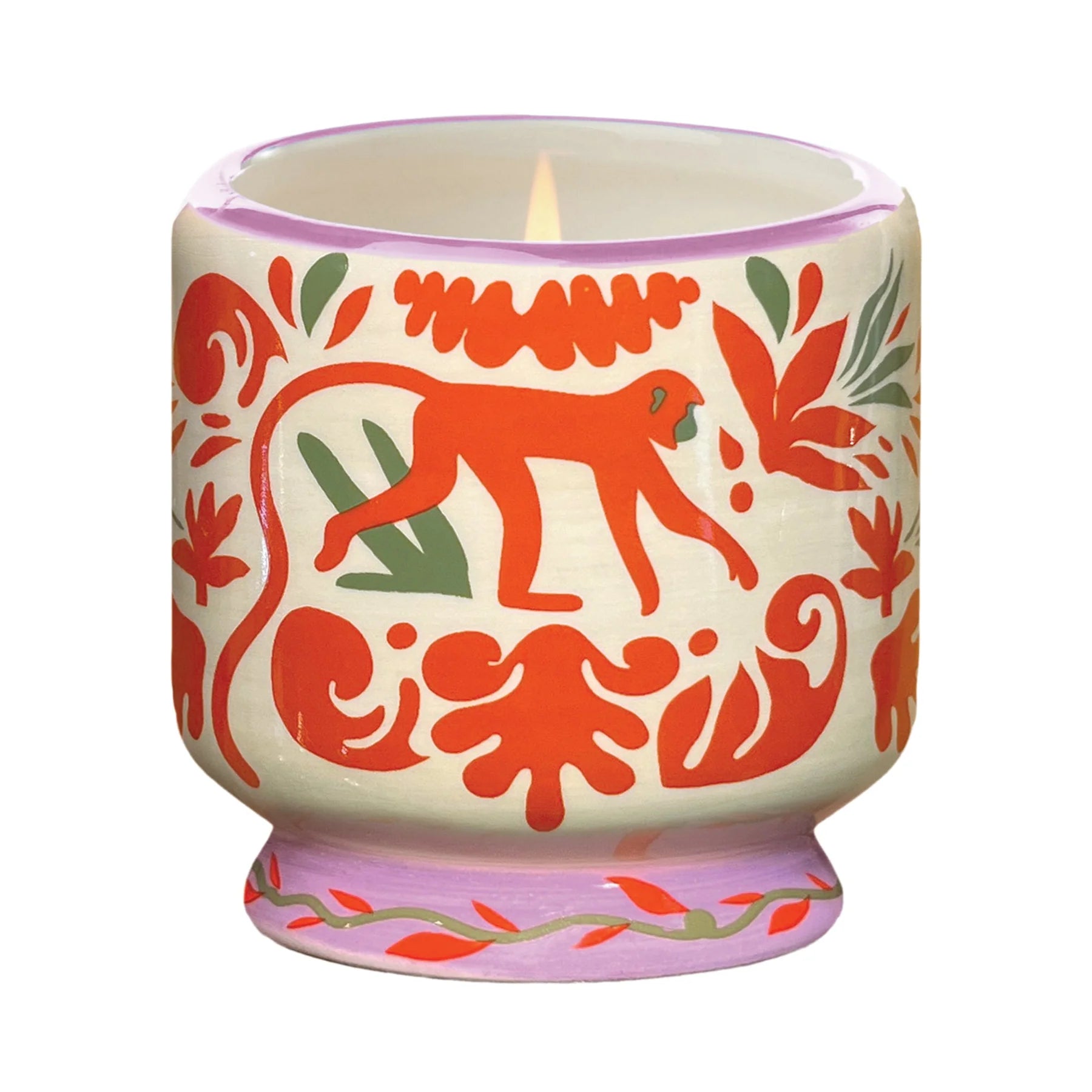 Adopo Monkey Ceramic Candle - Coconut & Amber