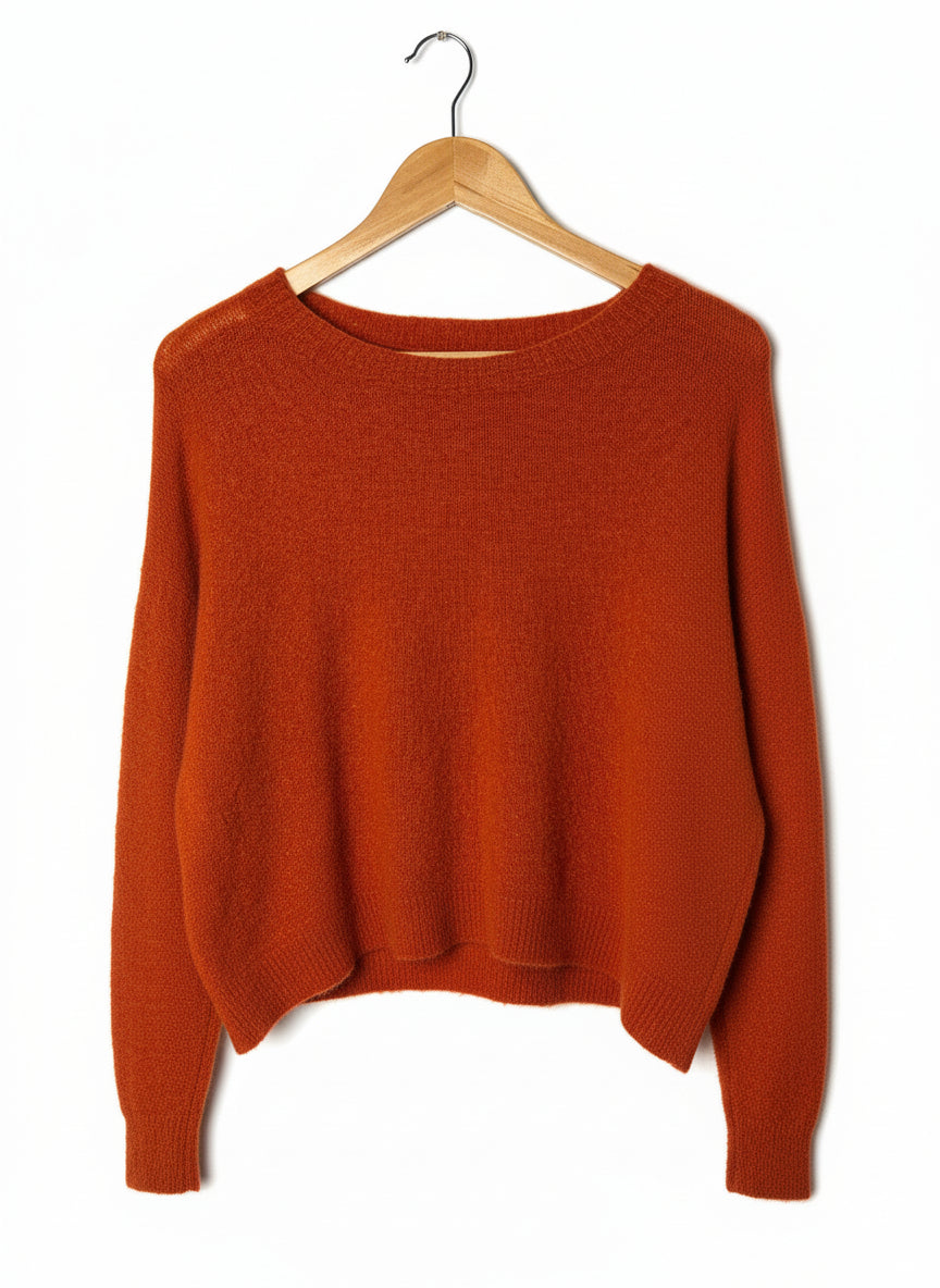 Italian fashion jumper rust