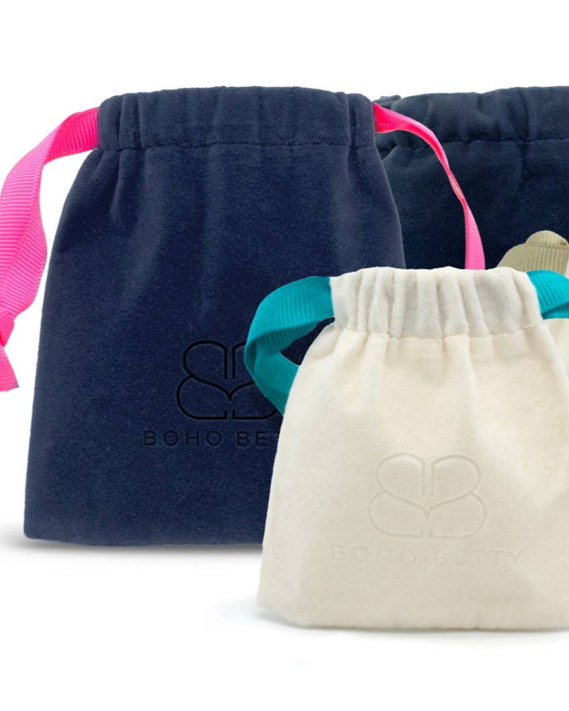 boho betty velvet pouch